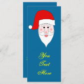 サンタズ顔ブックマークテンプレート (正面/裏面)