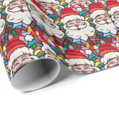 サンタズ顔 ラッピングペーパー (ロールコーナー)