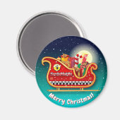 サンタズ魔法クリスマススリー マグネット (正面/裏面)