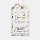 サンタズ魔法クリスマス鍵ラベル ギフトタグ (正面)