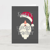 サンタズ**お気に入りの先生**クリスマス シーズンカード (正面)