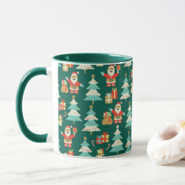 サンタズhereクリスマスお祝いマグカップ マグカップ
