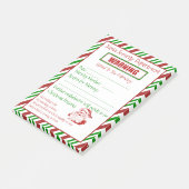 サンタセキュリ警告ティ ポストイット (アングル)