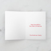 サンタセルフィーのクリスマスカード シーズンカード (内部)