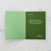 サンタソッククリスマスフォールディングカード シーズンカード (内部)