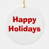 サンタソックモンキーオーナメント セラミックオーナメント (裏面)