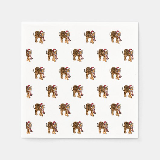 サンタタイガー スタンダードカクテルナプキン (正面)