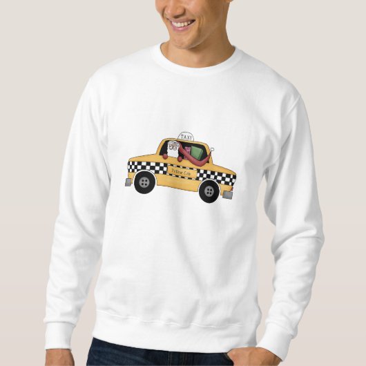 サンタタクシー運転手 スウェットシャツ (正面)