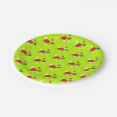 サンタタートルクリスマス紙パーティープレート ペーパープレート (アングル)