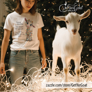 サンタタ親愛ンおもしろいグのクリスマスヤギ Tシャツ