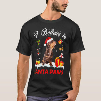 サンタダシュントクロースドッグクリスマスデコール Tシャツ