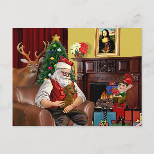 サンタダックスシュント(b/r) シーズンポストカード (正面)