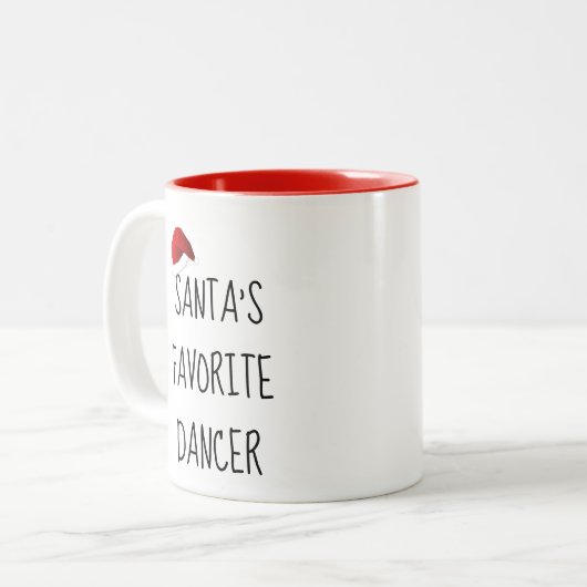 サンタダンお気に入りのサ |クリスマスダンス ツートーンマグカップ (正面左)