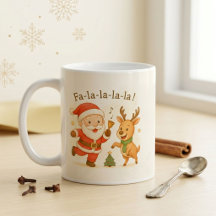 サンタダンス クリスマスココアマグカップ