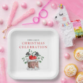 サンタチおもしろいムニークリスマスパーティー ペーパープレート (パーティー)