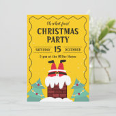 サンタチおもしろいムニークリスマスパーティー 招待状 (スタンド正面)