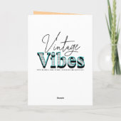 サンタチョコレートチップクッキー |ヴィンテージクリスマス カード (裏面)