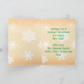 サンタチョコレートチップクッキー |ヴィンテージクリスマス カード (内部)