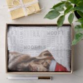 サンタチョコレートラボドッグクリスマスホリデー 薄葉紙 (ギフト)