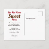 サンタチワホアドッグレッド新おもしろいしいアドレス移動 ポストカード (裏面)