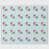 サンタチーム クールなクリスマスプレゼント ラッピングペーパー (フラット)