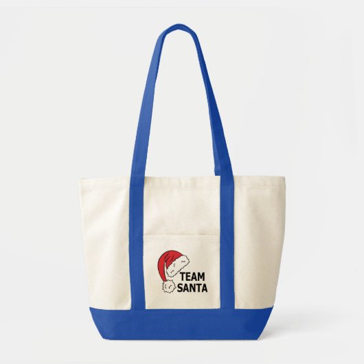 サンタチームTシャツ クリスマス トートバッグ (正面)