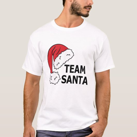 サンタチームTシャツ クリスマス Tシャツ (正面)