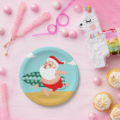 サンタットビーチ漫画 ペーパープレート (パーティー)