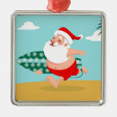 サンタットビーチ漫画 メタルオーナメント (正面)