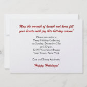 サンタツリーズウィンターシーンホリデーパーティー招待状 招待状 (裏面)