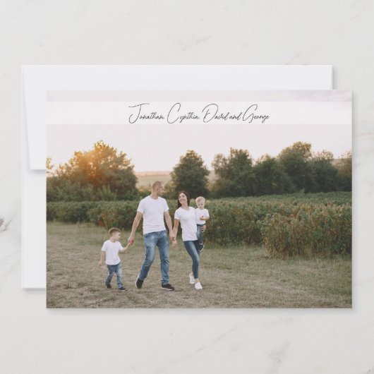 サンタテキサス州ベルトバックルクリスマス シーズンカード (裏面)