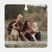 サンタテキサス州ベルトバックルクリスマス メタルオーナメント (裏面)