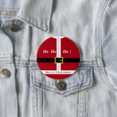 サンタデザイン付きクリスマスボタおもしろいンギフト 缶バッジ (インサイチュ)