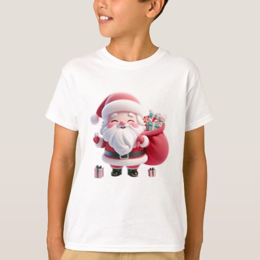 サンタデザインTシャツ Tシャツ (正面)