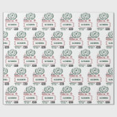 サンタデリバリーから(名前をカスタムする)クリスマス ラッピングペーパー (フラット)