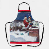 サンタデリバリーアームロードの書籍ポスター エプロン (正面)