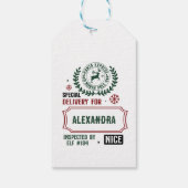 サンタデリバリ表現ング(名前をカスタムする) ギフトタグ (裏面)