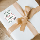 サンタデリバリ表現ング(名前をカスタムする)ギフトラベル シール