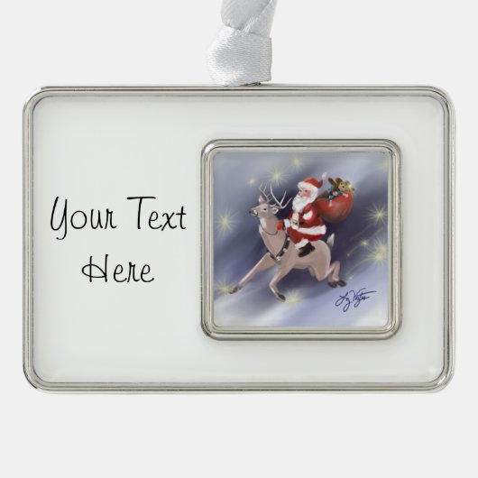 サンタデリバーオーナメント シルバープレートフレームオーナメント (正面)