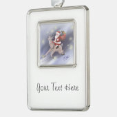 サンタデリバーオーナメント シルバープレートフレームオーナメント (左)