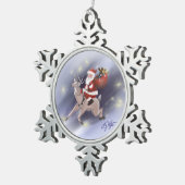 サンタデリバーオーナメント スノーフレークピューターオーナメント (右)