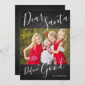 サンタデ親愛ィニー賞 – おもしろいのクリスマス写真 シーズンカード (正面/裏面)