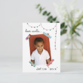 サンタデ親愛ィーニースフォトホリデー/クリスマス ポストカード (スタンド正面)