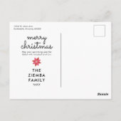 サンタデ親愛ィーニースフォトホリデー/クリスマス ポストカード (裏面)