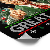 サンタトおもしろいランプが再び醜い素晴らしクリスマスを作る ポスター (角)