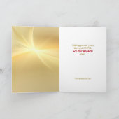 サンタトイワークショップクリスマスカード カード (内部)