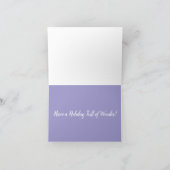 サンタトナカイのクリスマスイブにアライグマ シーズンカード (内部)