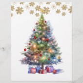 サンタトナカイのクリスマスツリーからの手紙 (裏面)