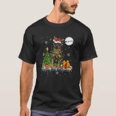 サンタトナカイロットワイラークリスマスツリーライツドゥ Tシャツ (正面)