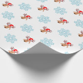 サンタトナカイ包み紙 ラッピングペーパー (角)